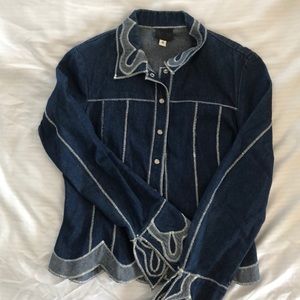 Anna Sui Denim Blazer